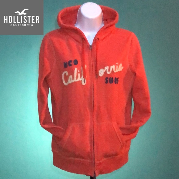 Hollister Tops - Hollister Long Sleeve Zip-Up Women Hoodie Large
